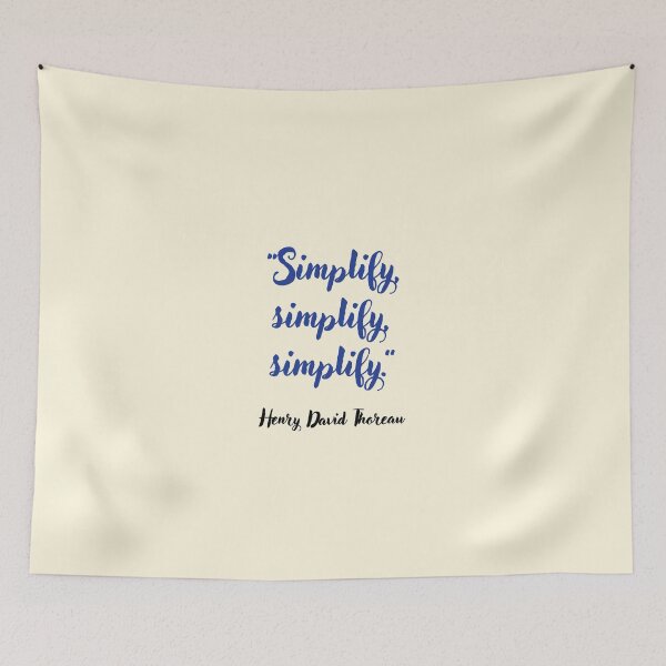 Item preview, Simplify . . . Henry David Thoreau Quotation designed and sold by CharlottePlaceArt.