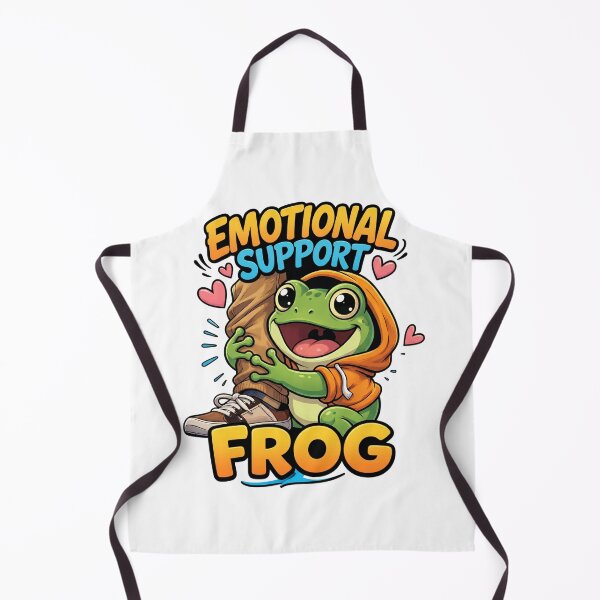 Item preview, Emotional Support Frog Funny Cute Meme – Frog Lover Gift designed and sold by ColorFlick.