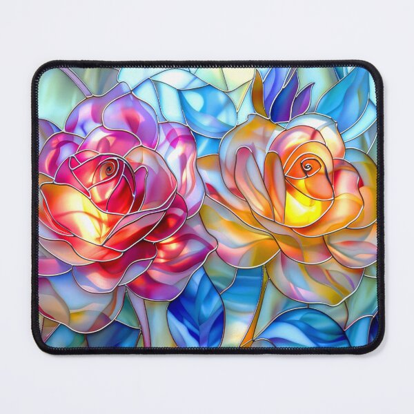 Item preview, Roses Stained Glass Art designed and sold by MargaretWiktor.