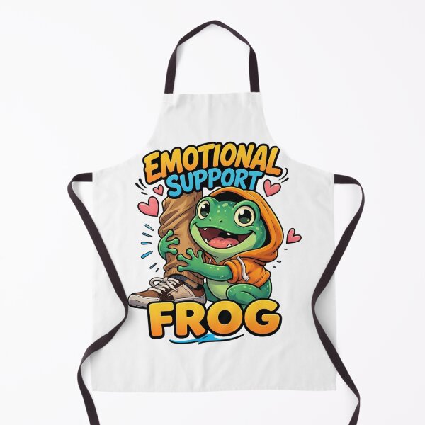 Item preview, Emotional Support Frog Funny Cute Meme – Frog Lover Gift designed and sold by ColorFlick.
