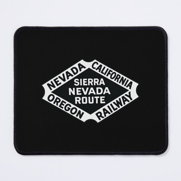 Item preview, Sierra Nevada Railroad Retro Sign – Vintage Western Railway Emblem Art Print designed and sold by Analog Aura .