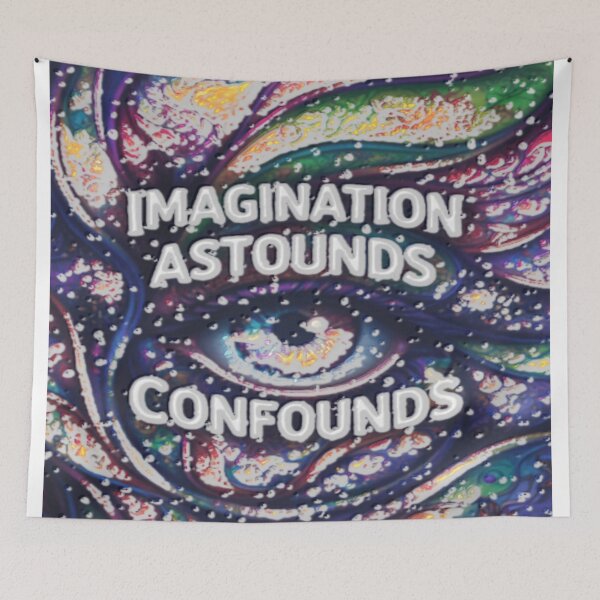 Item preview, imagination eye alpha colorful typographic design designed and sold by SmashingDeals.