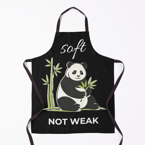 Item preview, Not Weak Panda T-Shirt Soft Strength Bamboo Quote Graphic designed and sold by ZEBBEDE - Minimal Streetwear .
