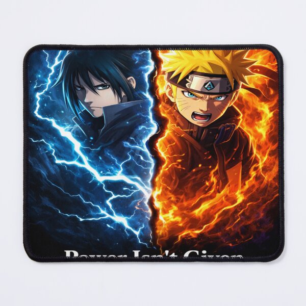 Item preview, ? Power Isn't Given - Naruto and Sasuke Epic Motivation Design designed and sold by SSVSTICKERS.