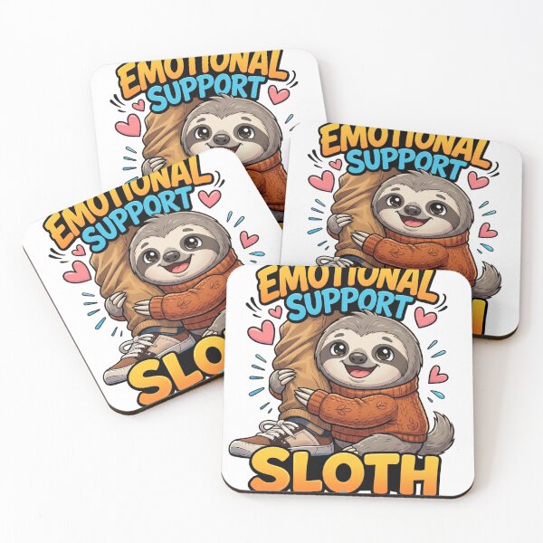Item preview, Emotional Support Sloth Funny Cute – Lazy Sloth Meme Design designed and sold by ColorFlick.