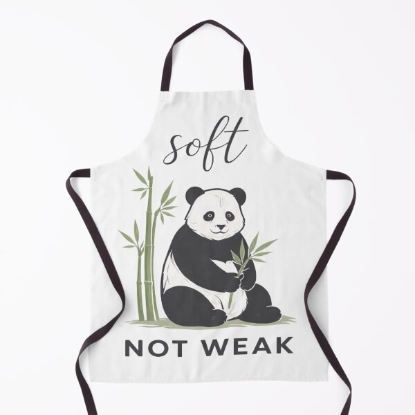 Item preview, Not Weak Panda T-Shirt Soft Strength Bamboo Quote Graphic designed and sold by ZEBBEDE - Minimal Streetwear .