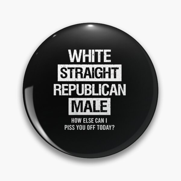 Item preview, White Straight Republican Male Sarcastic Quote designed and sold by JojoluluArt.