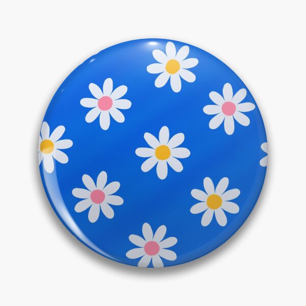 Item preview, Cute Daisy Pattern on Electric Blue Background Floral Design designed and sold by daila70.