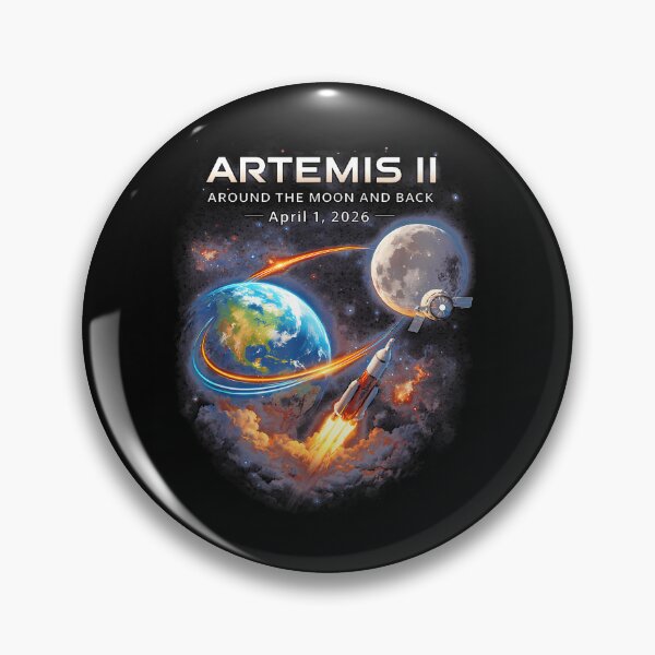Item preview, Artemis Ii Rocket Space Launch Back To The Moon Mission 2026 designed and sold by JojoluluArt.