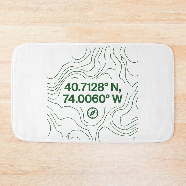 Item preview, Custom City Coordinates Minimalist Local Pride designed and sold by FlamaC.