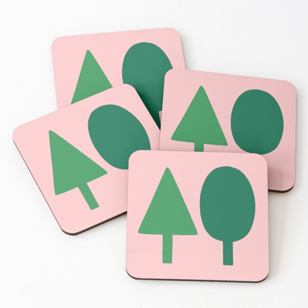 Item preview, Abstract All-Green Geometric Trees | Monochrome Forest Graphic designed and sold by ubborn.