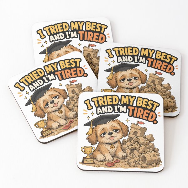 Item preview, Dog Tried My Best I’m Tired Funny Graduation Gift designed and sold by Gentlestate.
