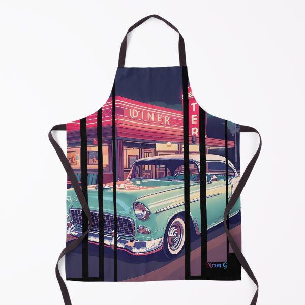 Item preview, Chevy Bel Air 1955, 50s pastel palette, chrome shine, mid-century diner vibe 1 designed and sold by Neon G.