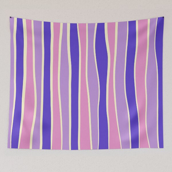 Item preview, Imperfect stripe pattern-Pink, Purple & Blue  designed and sold by Pattern Pie.