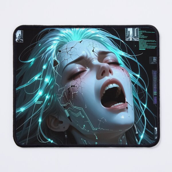 Item preview, Overwritten: Neon‑Wired Digital Collapse designed and sold by Insomnia Art Designs.