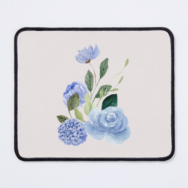 Item preview, Watercolor Blue Floral Bouquet designed and sold by Artsy Corner.