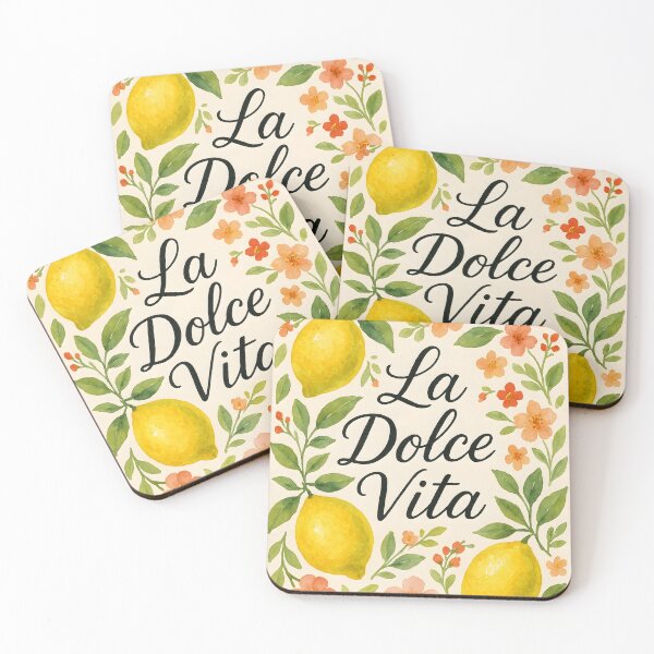 Item preview, La Dolce Vita – Watercolor Lemons and Floral Italian Summer Design designed and sold by EmeraldeaArt.