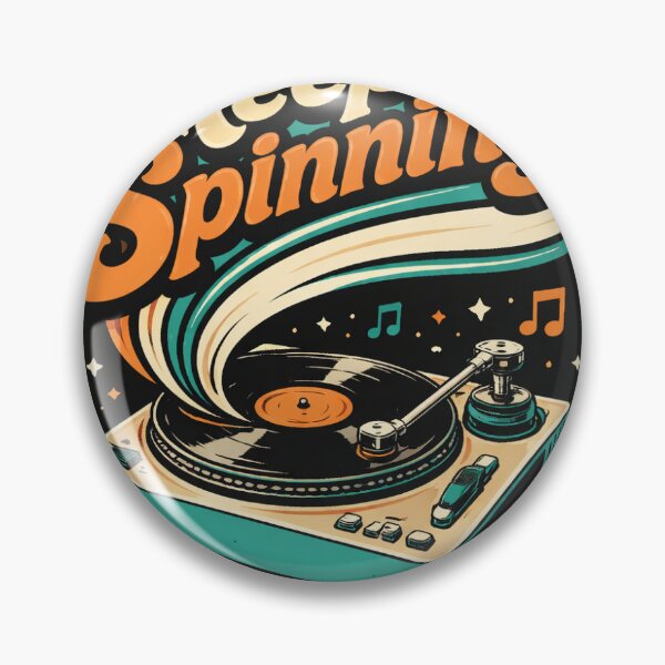 Item preview, Keep it spinning gramophone print designed and sold by Inquu.
