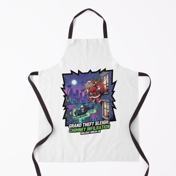 Item preview, North Pole Riot: Capybara Santa Monster Chaos designed and sold by MiszungART.