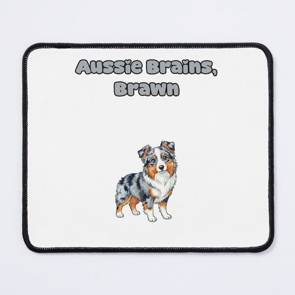 Item preview, Aussie Brains Brawn Smart Herding Dog Design designed and sold by NatureUnleashed.