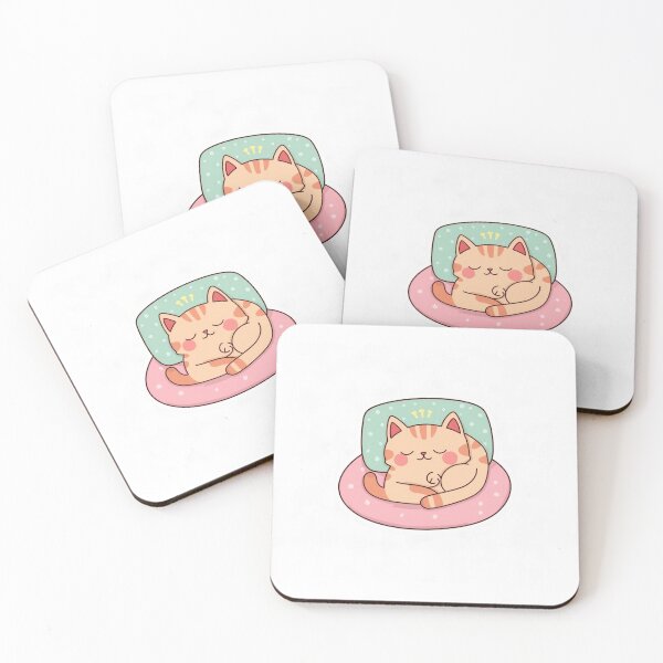Item preview, Cute Sleeping Cat Sticker PNG | Kawaii Sleepy Kitty Design designed and sold by AnimalBloomLab.