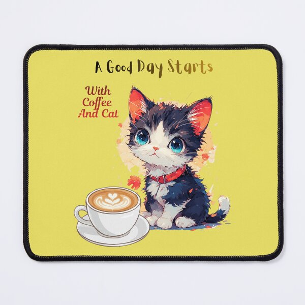 Item preview, A Good Day Starts With Coffee And Cat. designed and sold by Dinasshop.