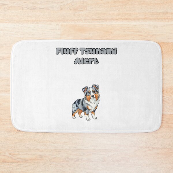 Item preview, Fluff Tsunami Alert Funny Aussie Dog Owner Design designed and sold by NatureUnleashed.