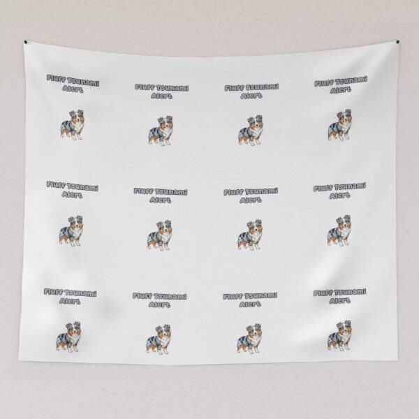 Item preview, Fluff Tsunami Alert Funny Aussie Dog Owner Design designed and sold by NatureUnleashed.