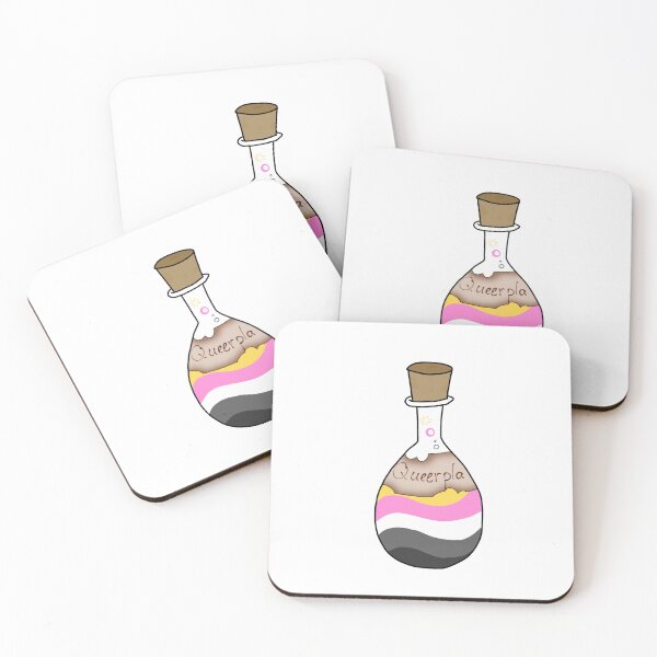 Item preview, Queerpla Tonic queerplatonic potion simple illustration  designed and sold by fishberculosis.