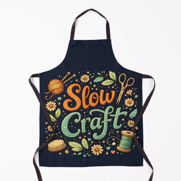 Artikelvorschau, Slow Craft – Gemütliche Näh- und Strickillustrationen entworfen und verkauft von blankTeeShirt.