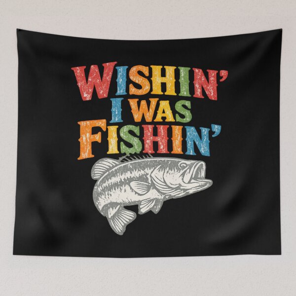 Item preview, Wishin’ I Was Fishin’ – Vintage Colorful Fishing designed and sold by SidTastic .