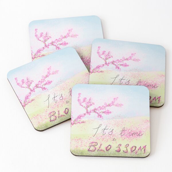 Item preview, Cute and Inspiring It's Time to Blossom Illustration designed and sold by Clare Walker.