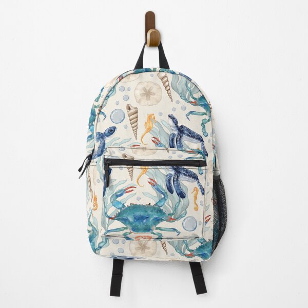 Item preview, Coastal Creatures Watercolor Pattern | Beach Decor designed and sold by mwik2017.