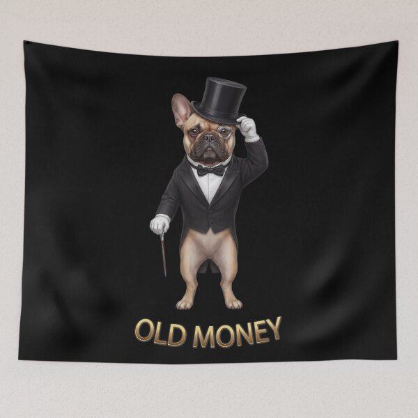 Item preview, Old Money French Bulldog Gentleman Design designed and sold by Ovitees.