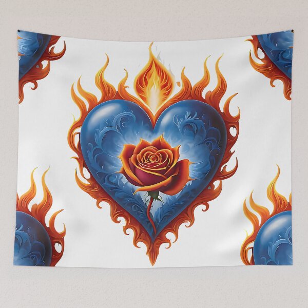 Item preview, Rose in fire of heart  designed and sold by Nalimkibard.