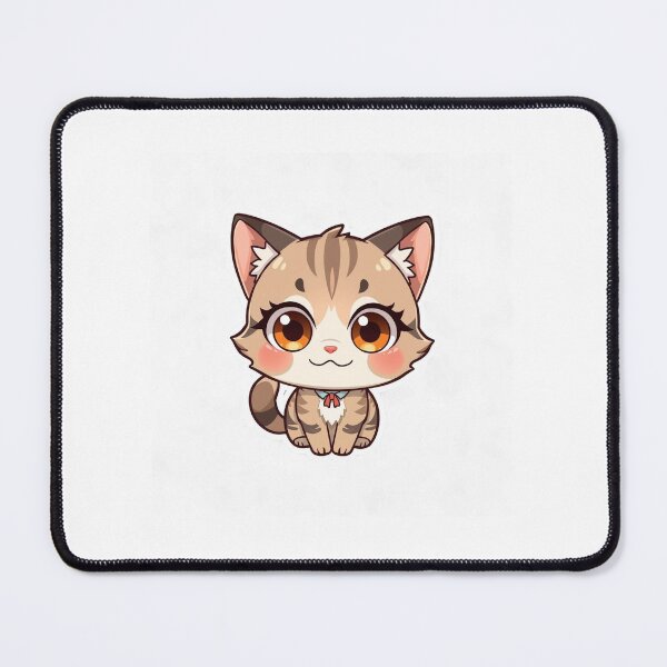 Item preview, Cute Big Eyes Cat Sticker PNG | Kawaii Kitty Chibi Design designed and sold by AnimalBloomLab.