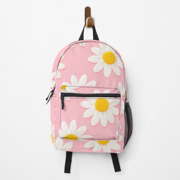 Item preview, Cute White Daisy Pattern on Pink Girly Pop Background Floral Design designed and sold by daila70.