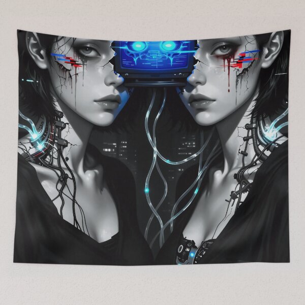 Item preview, Static Sisters: Dual Glitch Constructs designed and sold by Insomnia Art Designs.