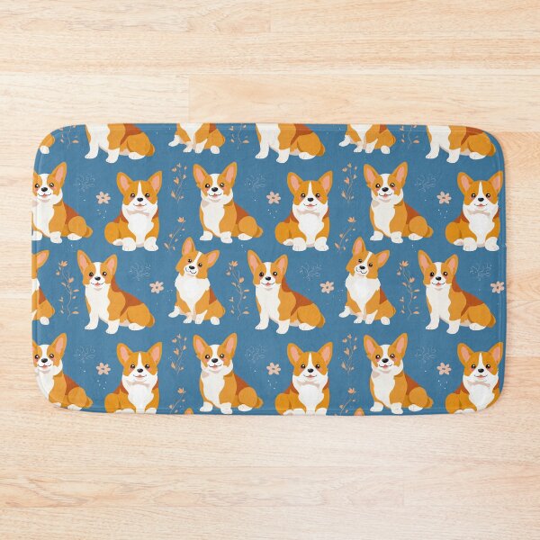 Item preview, Cute Corgi Dog Seamless Pattern Adorable Puppy designed and sold by NicolasGlowArt.