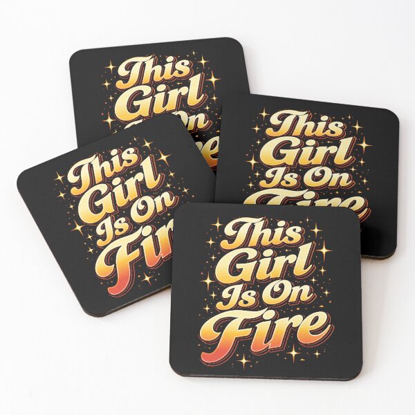 Item preview, This Girl Is On Fire Retro Typography Graphic designed and sold by JackCurtis1991.