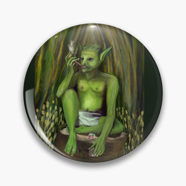 Item preview, Goblin smoking a pipe designed and sold by Christineworld.