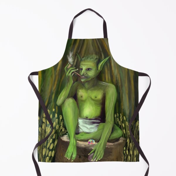 Item preview, Goblin smoking a pipe designed and sold by Christineworld.