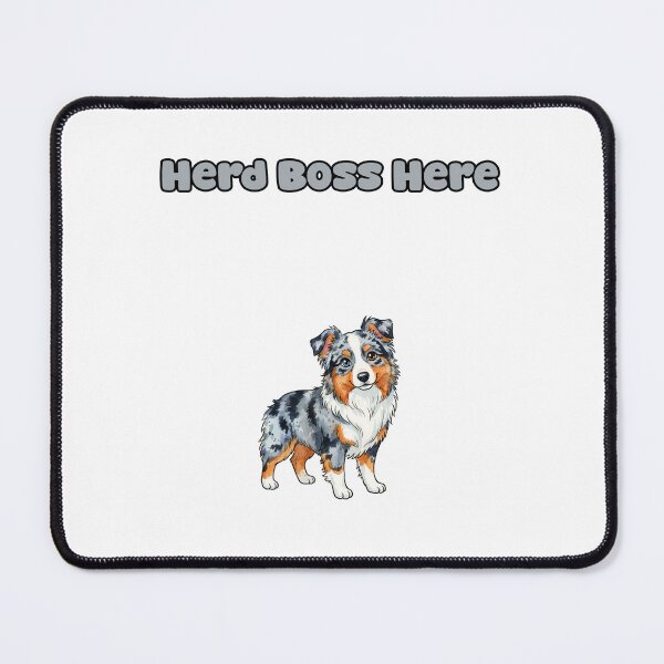 Item preview, Herd Boss Here Funny Australian Shepherd Owner designed and sold by NatureUnleashed.
