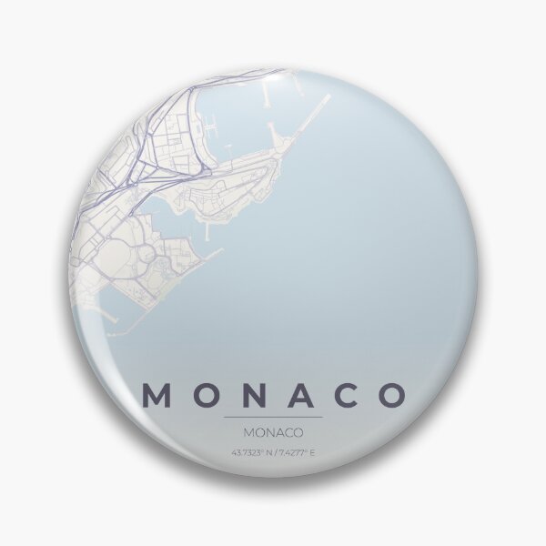 Item preview, Monaco Map Poster – Minimalist Coastal City Map Art in Soft Pastel Tones designed and sold by Ordinarytees.