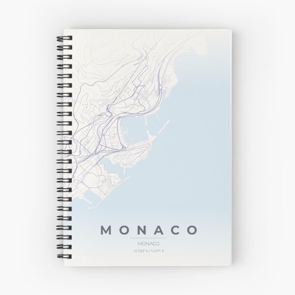 Item preview, Monaco Map Poster – Minimalist Coastal City Map Art in Soft Pastel Tones designed and sold by Ordinarytees.