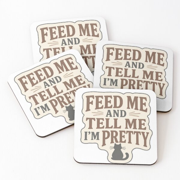 Item preview, Feed Me and Tell Me I’m Pretty Cat – Funny Cat designed and sold by EastEndTownie.