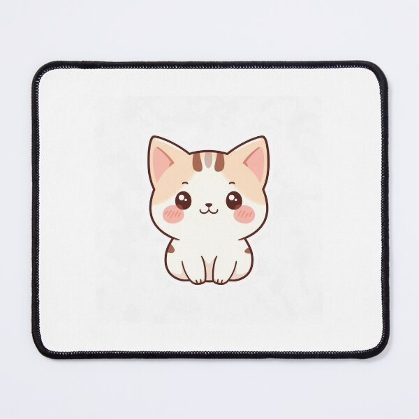 Item preview, Cute White Cat Sticker PNG | Kawaii Smiling Kitty Design designed and sold by AnimalBloomLab.