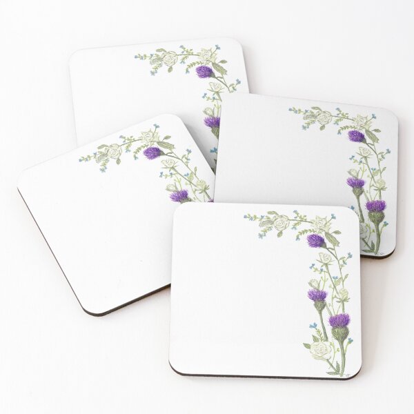 Item preview, Scottish Thistle & Wild Rose Art | Highland Bloom designed and sold by WhiskyArt.