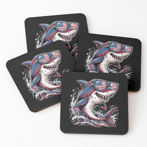 Item preview, Patriotic Shark designed and sold by Steele-Art.