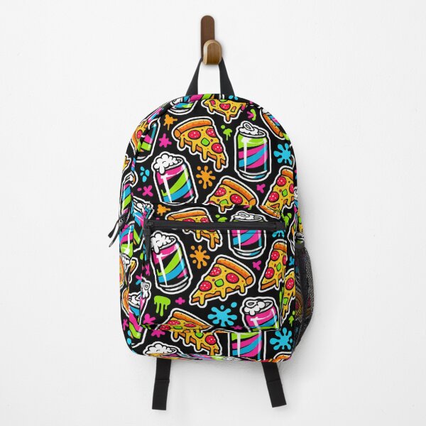 Item preview, Neon pizza and beer pattern designed and sold by Imprearte.